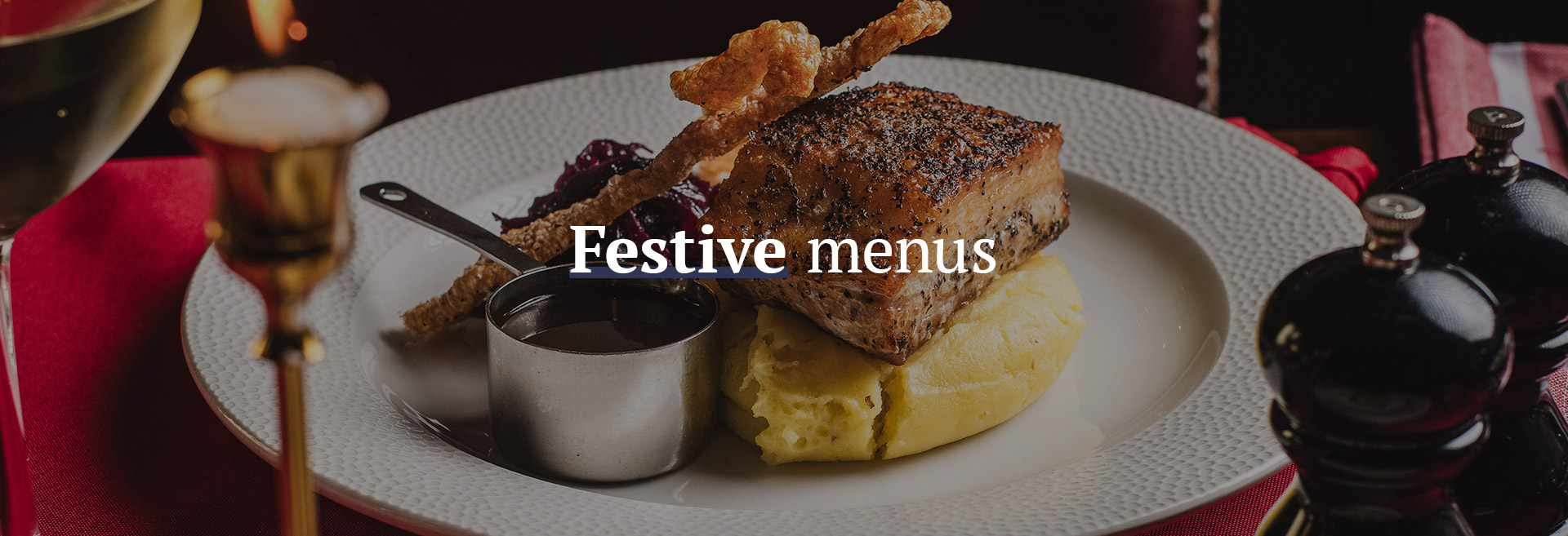 Christmas menu at The Albion Hotel